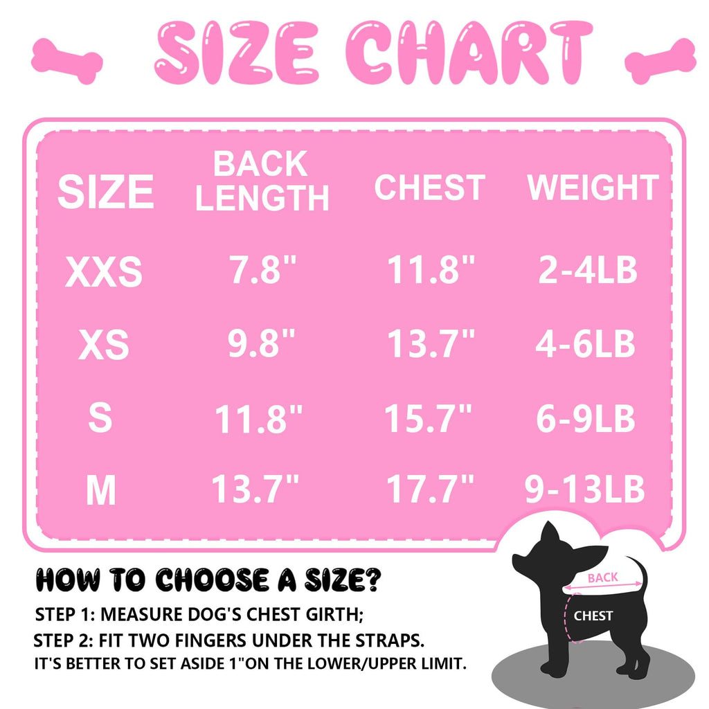 4 Pieces Dog Clothes for Small Dogs Girl Soft Puppy Shirt Cute Chihuahua Teacup Dog Clothes Female Dog Shirts Breathable Pet Clothing Pink Girl Doggie Clothes (XX-Small)