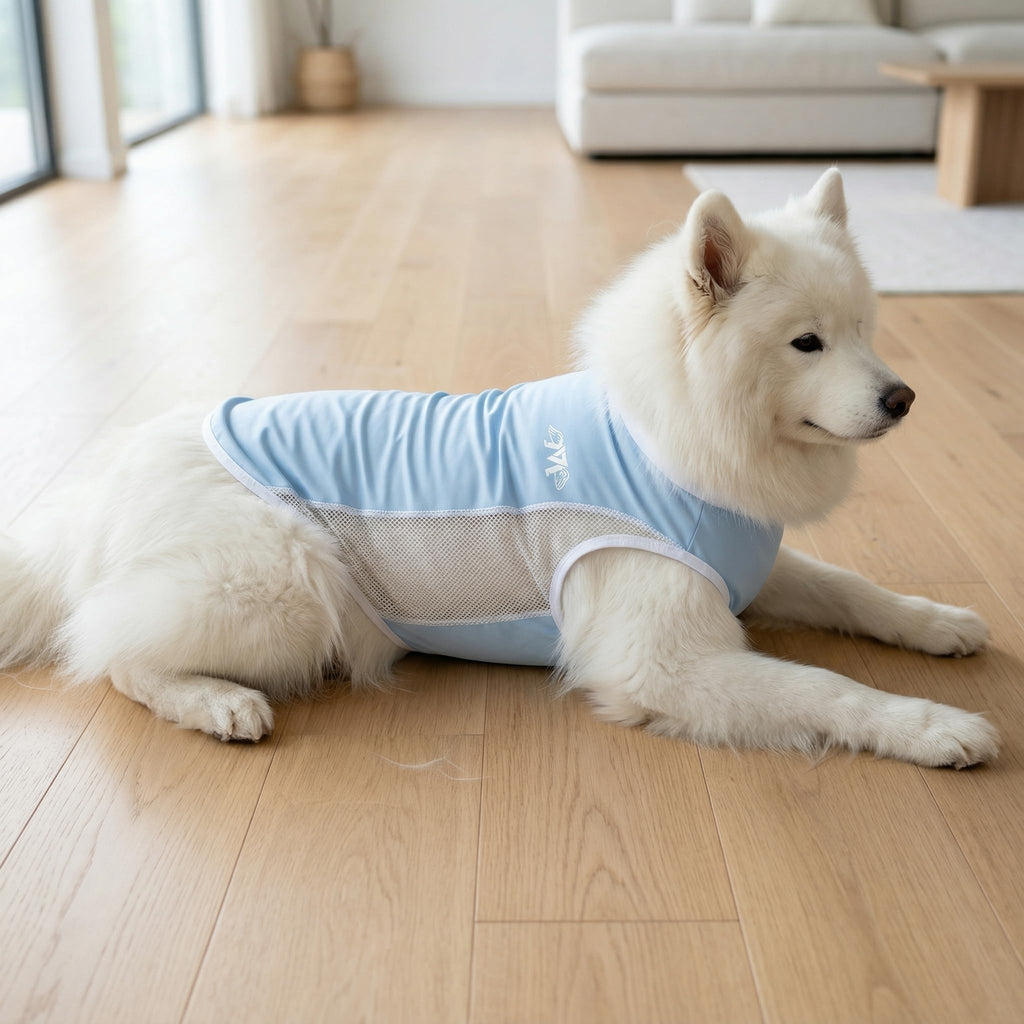 Dog Clothes Shirt for Large Medium Dogs – Lightweight Summer Pet T-Shirt, Breathable Cotton Jersey for Daily Wear, Sleep, or Lounging, Soft & Comfortable (5XL(66-88bls))