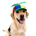 Ifnov Propeller Pet Hats, Funny Helicopter Adjustment Green Hats for Dog and Cat M