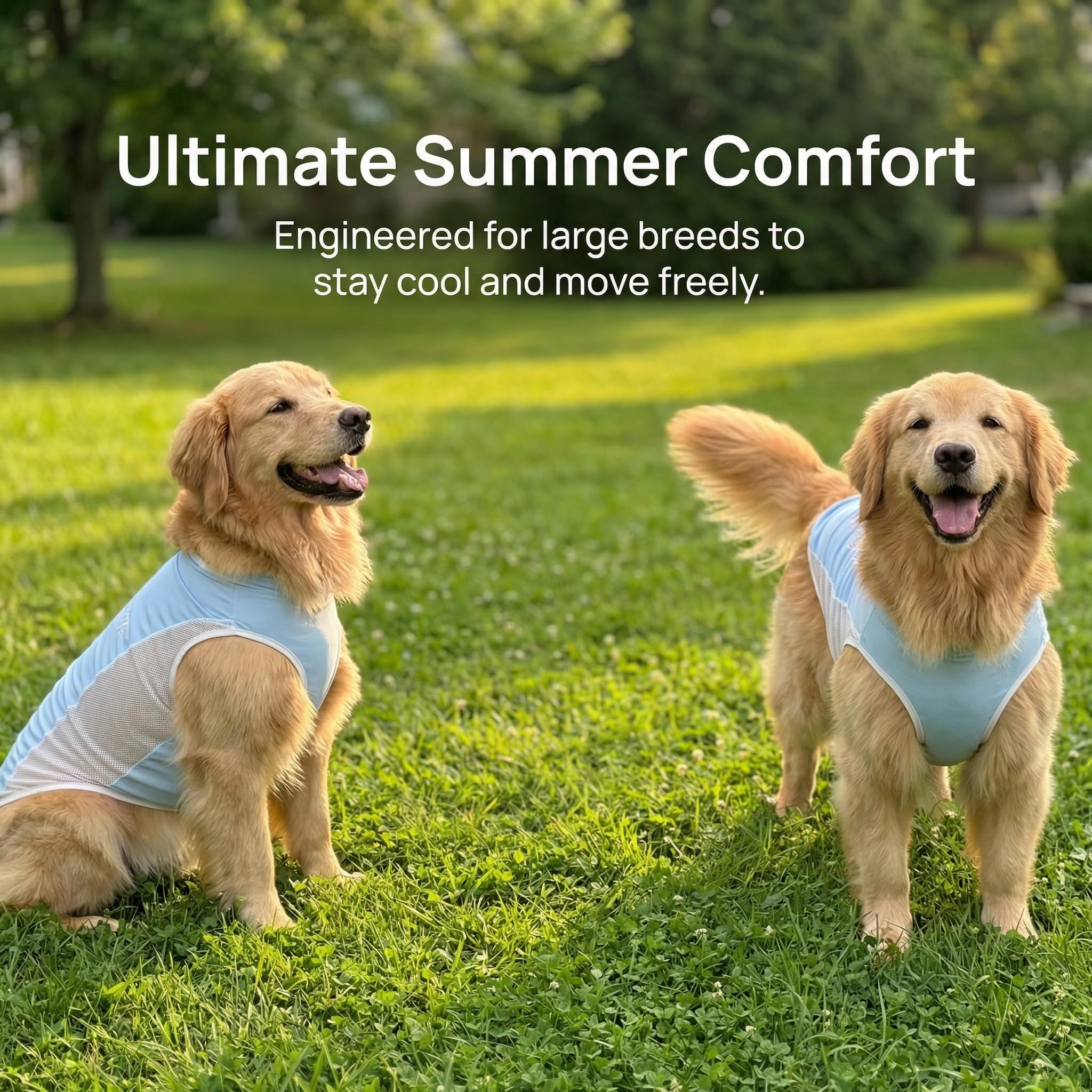 Dog Clothes Shirt for Large Medium Dogs – Lightweight Summer Pet T-Shirt, Breathable Cotton Jersey for Daily Wear, Sleep, or Lounging, Soft & Comfortable (5XL(66-88bls))