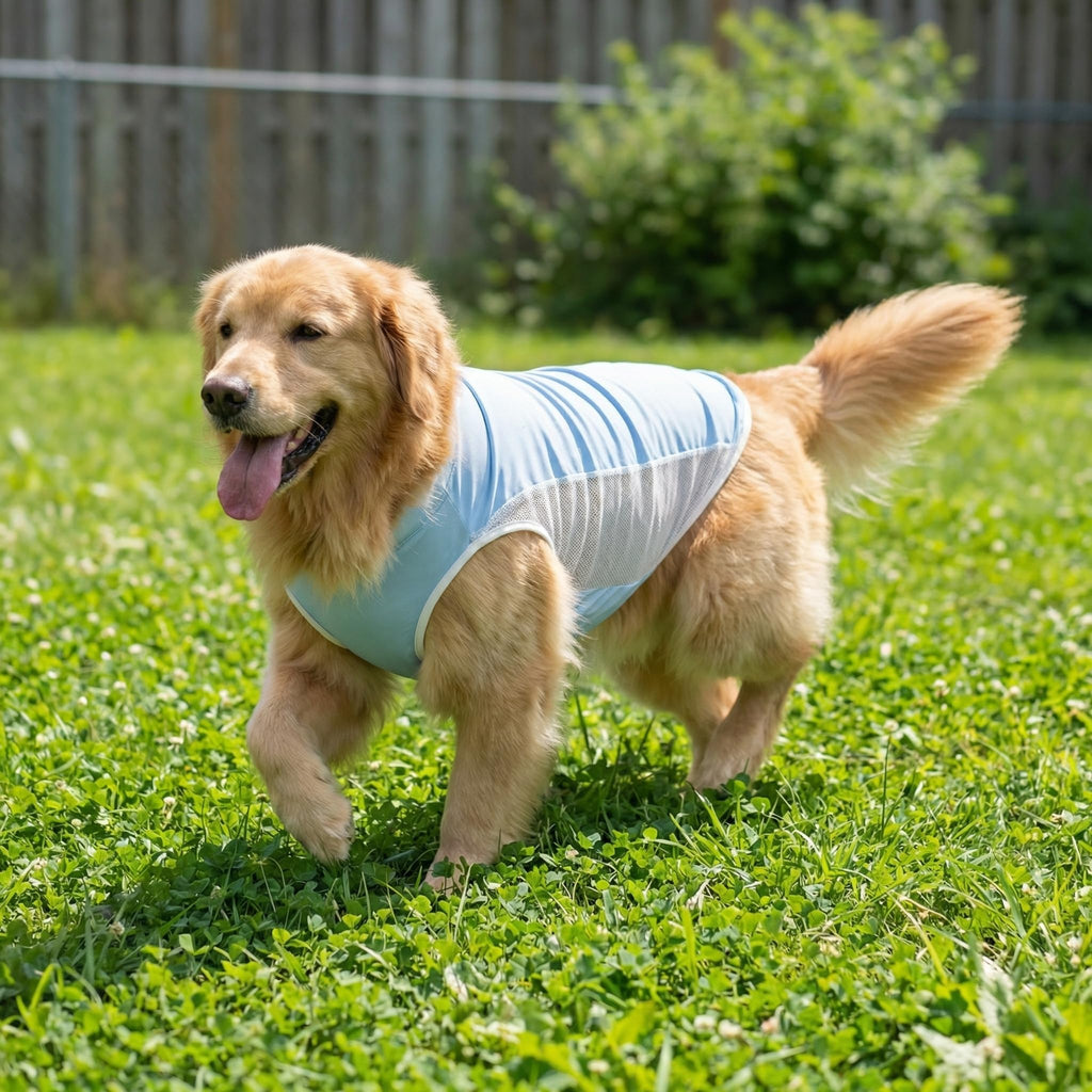 Dog Clothes Shirt for Large Medium Dogs – Lightweight Summer Pet T-Shirt, Breathable Cotton Jersey for Daily Wear, Sleep, or Lounging, Soft & Comfortable (5XL(66-88bls))